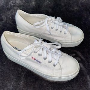 Superga 2790 ACOTW White Platform Sneakers